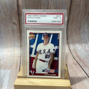 1991 Topps Traded Jason Giambi #45T PSA Mont 9 Baseball Card ITEM #ME522